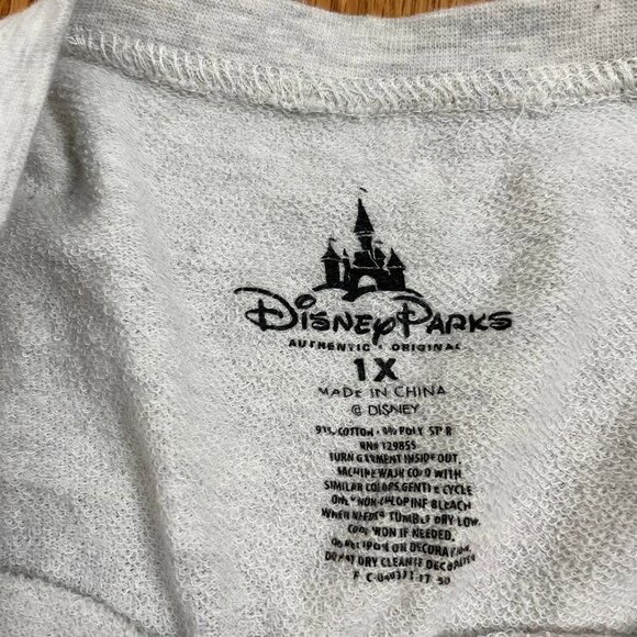 Vintage Disney MINNIE Mouse Sweatshirt grey 1X - Picture 3 of 9